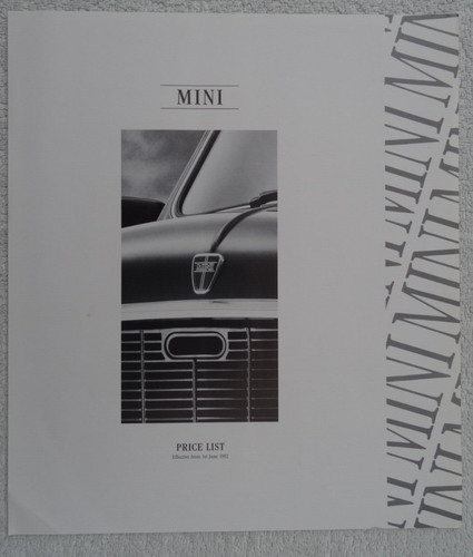 Mini preisliste 1992 - preisliste,