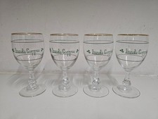 4 Irish Coffee Gläser Set Kleeblatt  TOP Zustand Selten Goldrand