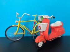 Barbie Mattel Vintage Barbie Ten Speeder Bicycle & Moter Scooter 70s 80s