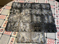 Zinngießform von Schildkröt Zinnbrigade Kautschuk Orginal Konvolut guter Zustand