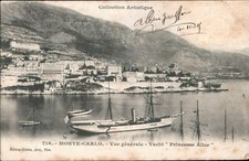 Monte -Carlo -Vue generale - Yacht Princesse Alice  