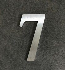 Zahl 7 Metall Edelstahl Zahlen