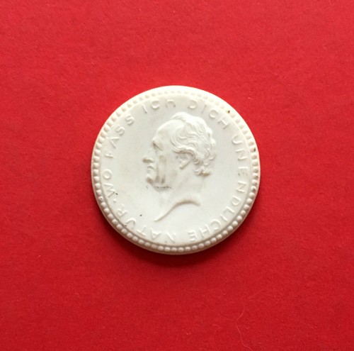 Ddr porzellan medaille weimar - ddr,