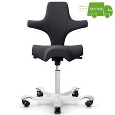 HAG Capisco 8106 | Stoff Xtreme Anthrazit | Gestell Weiß | Express