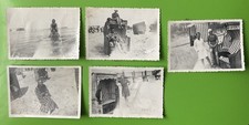 191Konvolut Lot 5 Fotos  Urlaub Strand Meer 40-50er Körper Frau Mann 8,7x6,2 cm