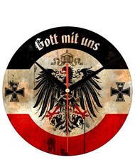 Wanduhr  Gott mit uns Adler WW