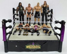 Mattel Wrestling WWF Kampf Ring Wrestlemania mit 8 Figuren Set