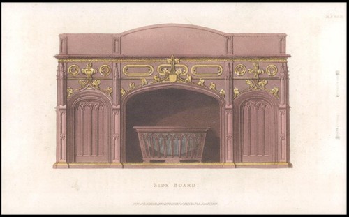 1820 antike aquatinta - um,