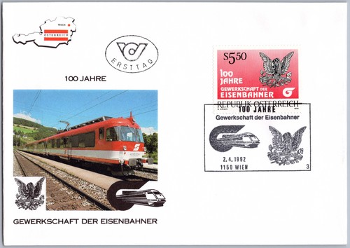 österreich fdc wien 1992 100 - Österreich,