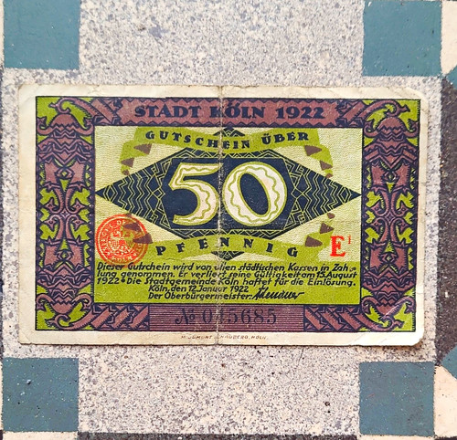 Notgeld stadt köln 1922 - stadt,