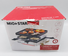 Mio Star Raclette 4 LED Grillgerät Raclettegerät 800W 4 Pfannen Black  #KT8930X