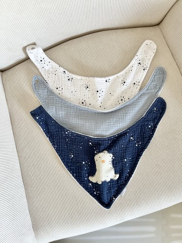 Baby lätzchen halstuch aus - 3x,