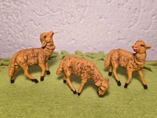 3x Schafe alt Krippenfiguren