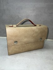 DDR Kassettenbox Kassettenkoffer für 10 MC Kassettentasche Beige NEUWERTIG