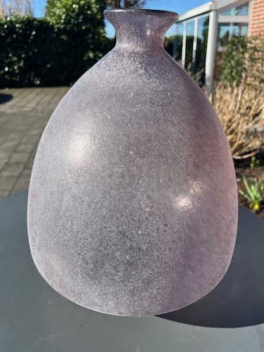 Design glasvase mundgeblasen - -,