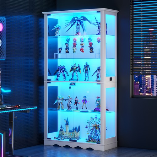 180cm lagen glasvitrine mit - 180cm,
