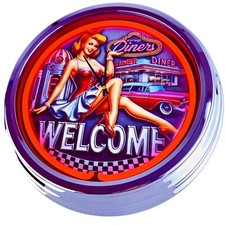0693 wanduhr diner - wanduhr, neon