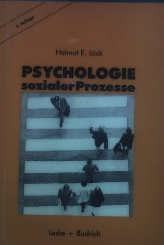 Psychologie sozialer prozesse - psychologie,