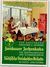 13498401 - 9500 Zwickau Saechsische Steinkohle Zechenkoks Kachelofen Familie