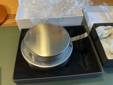 Hugo Pott “Rondo" Servierdose für Parmesan/Kaviar, NEU, OVP Glaseinsatz+Löffel.