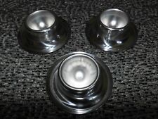 3 x Metall Eierbecher Cromagan Edelstahl vintage 60er 70er WMF? Ostern Kult