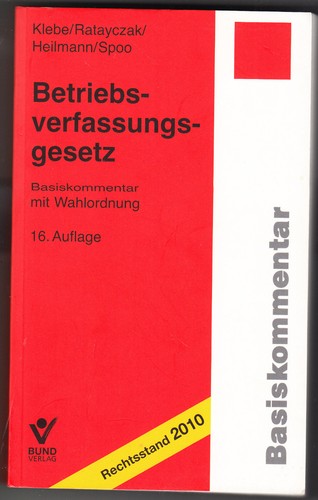 Betriebsverfassungsgesetz - ,