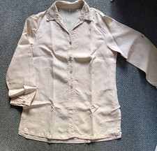 Deerberg Hemd Bluse Shirt Leinen Gr L