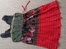 Damen Bluse Tunika Gr M Neu Silkroad Baumwolle Bunt 