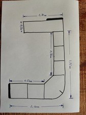 sitzgarnitur wohnzimmer groß, sehr bequem und weich, 10 Jahre,umständehalber