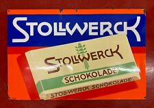Stollwerck Schokolade, Emailschild original alt, sehr gut