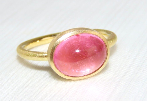 Rosa turmalin ring - rosa,