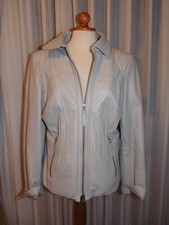 Nappa-Lederjacke von MADELEINE Gr. 40 hellgrau - wie neu!
