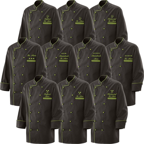Kochjacke bäckerjacke schwarz - bäckerjacke,