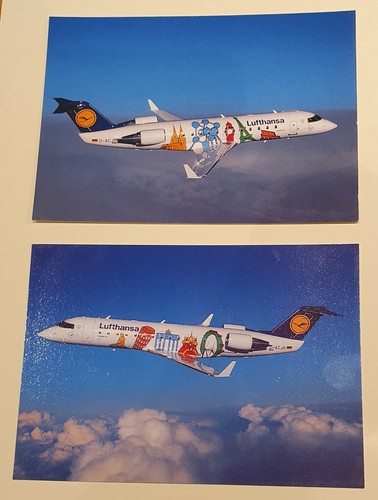 Postkarte lufthansa city - 2x,