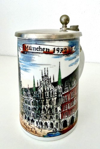 Bierkrug münchen 1972 mit - bierkrug,