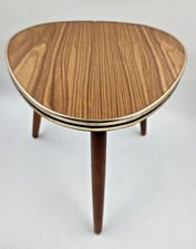 Nierentisch Vintage 50er Jahre Beistelltisch Formica Holz  ca 25hx29b cm 🔥Gut🔥