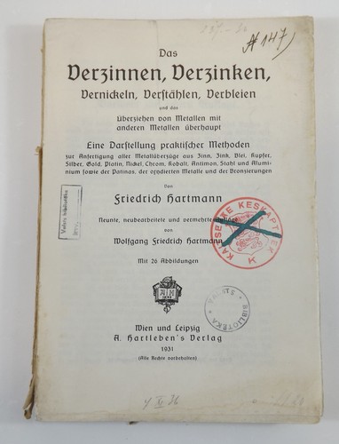 Hartmann das verzinnen - hartmann,