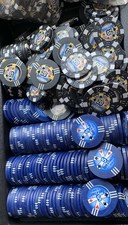 casino chips Clay Composite Konvolut gebrauchte selbst Bestickerte Jetons Poker