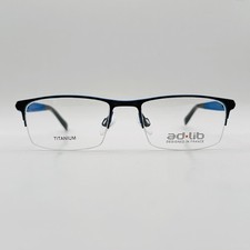 Charmant ad lib Brille Herren eckig grau blau Titanium Halbrand Mod. AB3155U NEU
