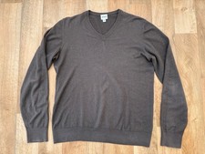 Armani Collezioni Pullover Herren Strickpullover Gr. 50 Baumwolle Kaschmir Braun