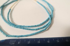 Alte kleine Glasperlen türkis blau blue 2mm EE33 Old Seed Beads African Trade
