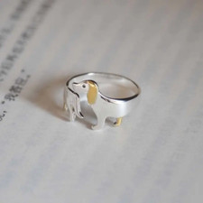 Ring Hund -  Damen Mädchen