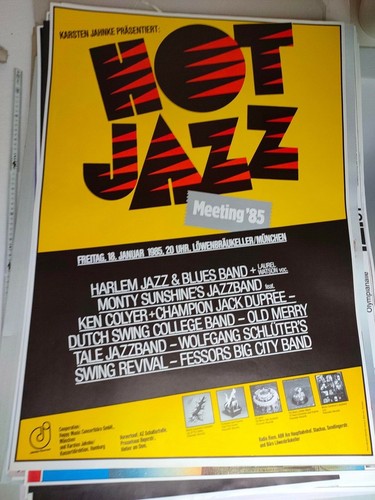 Plakat hot jazz - plakat, 1985