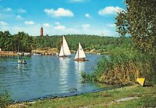 AK BRD - Berlin - Havel mit Grunewaldturm - Segelboote - Schlauchboot ~1980