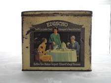 Alte Eduscho Kaffeedose, 30er Jahre, Import Eduard Schopf Bremen