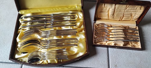 Silberbesteck set teile - silberbesteck, set.