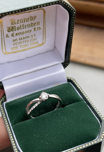 Diamant solitär ring 4 - solitär,
