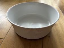 THOMAS Weiß Rillen Keramik FLAMMFEST Schüssel Auflaufform Auflaufschüssel 25,5