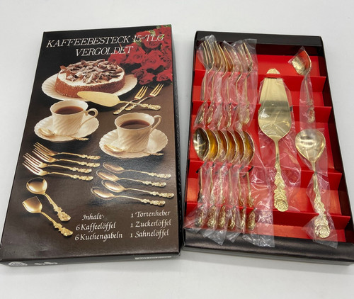 Vintage tlg kaffeebesteck - vintage, 15-tlg.