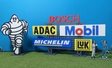 Werbetafel XL Bibendum  Deko für Carrera 132 1:43 1:50 Gebäude Werbung Hybrid